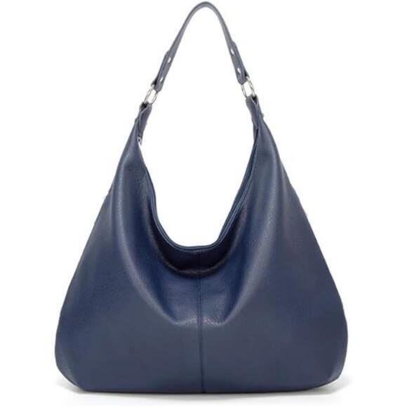 Handbags - Hobo Bag for Women, Leather Tote Bag, Shoulder Purse Handbag with Zipper